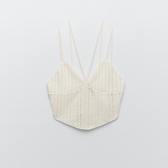 VDAY SPL ZARA MESH CORSETRY-INSPIRED TOP - Picture 8 of 12
